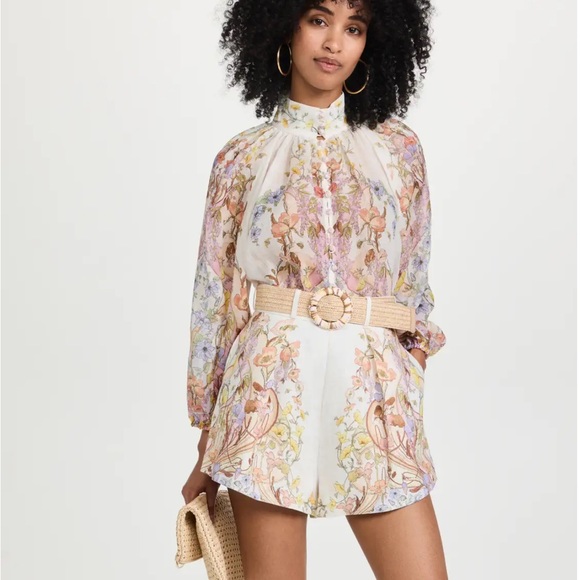 Zimmermann Jeannie Linen Shorts - Picture 3 of 10